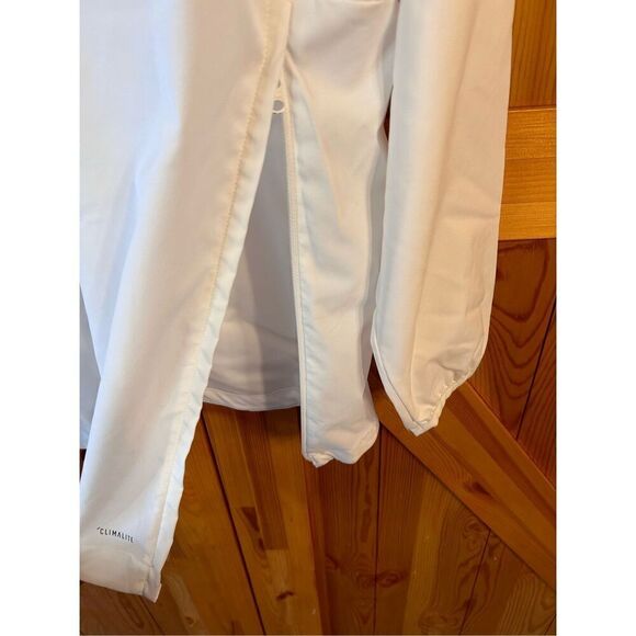 Adidas Men's Stadium 1/4 Zip Long Sleeve Pullover Size Small White Green Bay Pac - Picture 11 of 12